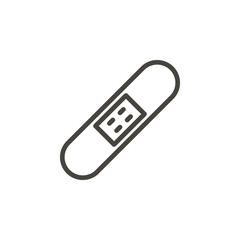 Medical, patch, plaster vector icon. Element of medicine for mobile concept and web apps illustration. Thin line icon for website design and development. Vector icon