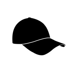 baseball cap icon, logo isolated on white