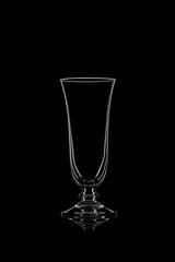 Cocktail  glass on black.
