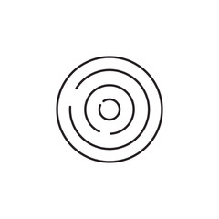 Abstract circular icon downloading symbol vector illustration