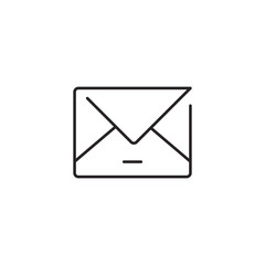 Mail Envelope Modern Simple Outline UI Vector Icon