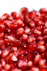 Pomegranate isolated on white