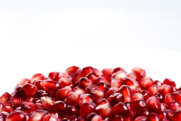 Pomegranate isolated on white