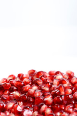 Pomegranate isolated on white