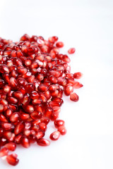 Pomegranate isolated on white