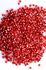 Pomegranate isolated on white
