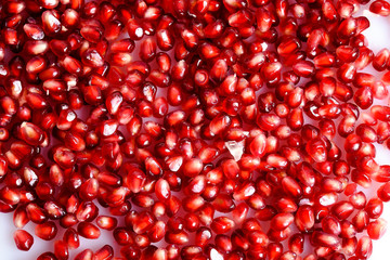 Pomegranate isolated on white