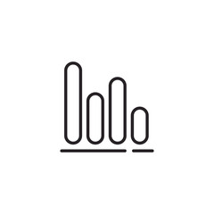 Graph Icon. Profit Symbol Modern Simple UI Vector Icon