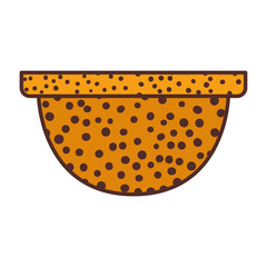 cute flower pot isolated icon