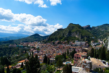Fototapeta na wymiar View of Taormina
