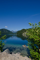 Fototapeta na wymiar blue lake