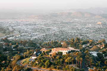 View from Mount Helix, in La Mesa, near San Diego, California