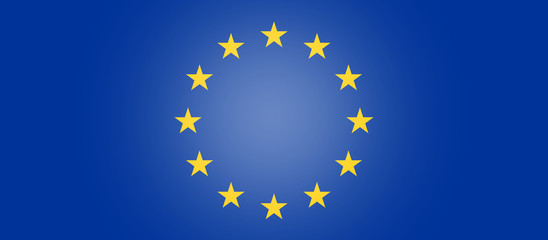 Europe flag symbol background creative 3d-illustration