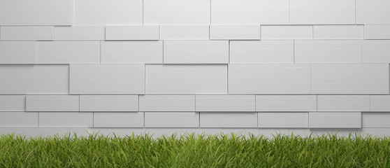 green grass 3d-illustration