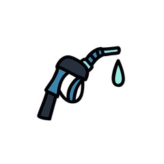fuel filling pistol doodle icon