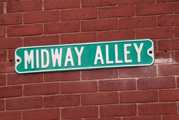 midway alley sign