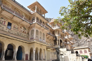 Fototapeta premium Jaipur, temple, fort, vues, rues