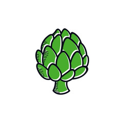 artichoke doodle icon