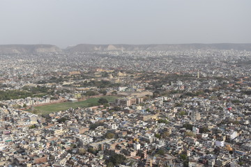 Jaipur, temple, fort, vues, rues