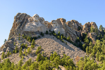 Naklejka premium Mount Rushmore with Sunlight 2