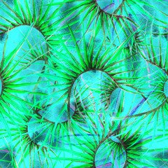 Tropical Green Seamless Pattern.