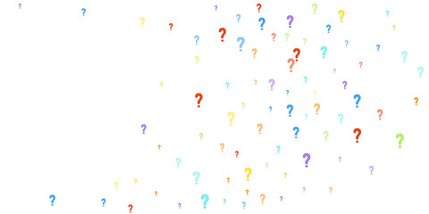 Question marks Quiz doubt survey faq public poll.