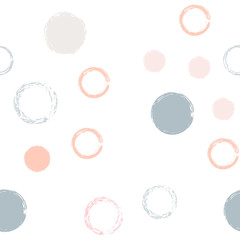 polka dots seamless pattern pastel