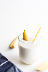 Mango and banan lassi drink