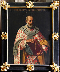 San Gregorio Nazianzeno; tela nella Cappella della Deposizione; chiesa di Santa Maria della...