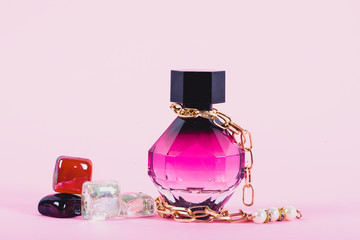  Perfume bottle. Luxxury perfume bottle. Glass. Beauty woman tools. 