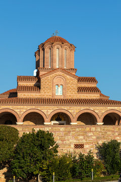 Outside view of Monastery Souroti of St. John the Theologian, St. Paisios Athonite and St. Arsenios the Cappadocian, near Thessaloniki, Greece