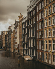 A canal of Amsterdam