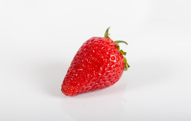 Fresh Strawberry on White Background.