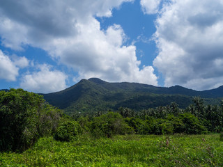 Obraz premium Green hills of the island. Koh Phangan.Thailand.