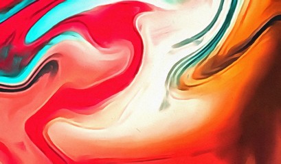 Obraz na płótnie Canvas Smooth elegant marble effect art. Magical background. Creative liquid paint waves. Graphic fashion texture pattern.
