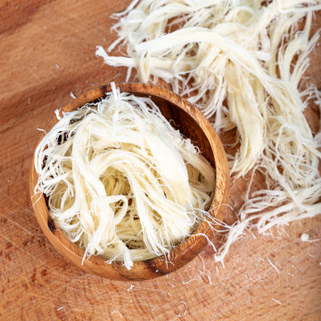 Erzurum civil cheese on wooden background.