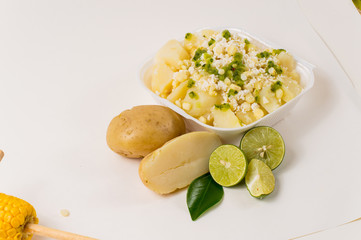Elote con papa