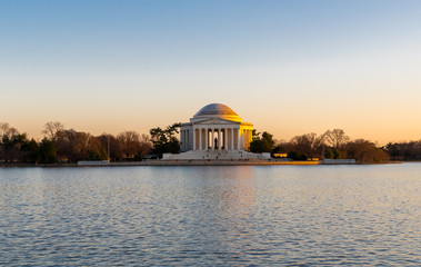 Obraz premium Jefferson Memorial at Sunset