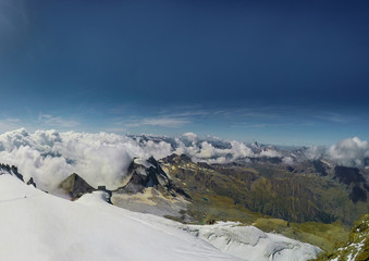 Gran Paradiso summit on Italian Alps