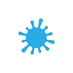 water splash circle decoration logo vector