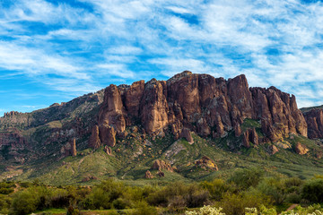 Fototapeta na wymiar Superstition mountains, arizona
