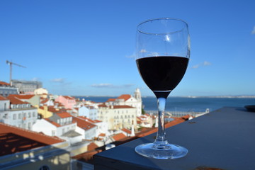 Wine Glass - Lisbon Portugal