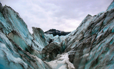 Alien icescape of Fox Glacier
