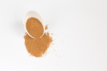 Mustard seeds in bowl