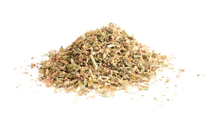 Pile of Catnip on a White Background