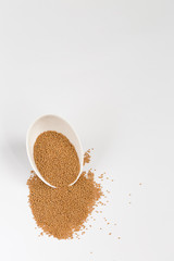 Mustard seeds in bowl