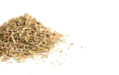 Pile of Catnip on a White Background