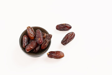 Dried dates in bowl