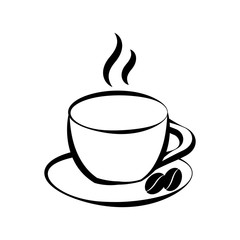 Isolated coffee cup icon. Vector illustration design
