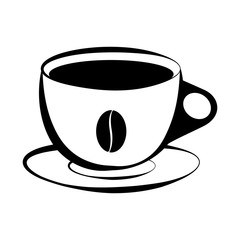 Isolated coffee cup icon. Vector illustration design